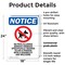 Signmission No Pets Allowed Service, 18 in W x Rectangle, Plastic OS-2PACK-NS-P-1824-V-14745 - alternate 3